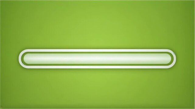 Animated loading bar filling left to right on #00FF00 background, modern progress element loop 
