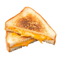 Golden Grilled Cheese Sandwich with Melted Cheese