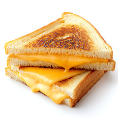 Golden Grilled Cheese Sandwich with Melted Cheese