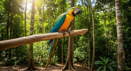 Obraz premium blue and yellow macaw
