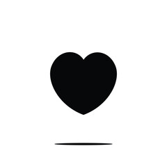 Love heart icon vector flat style logo design template