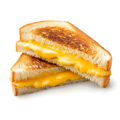 Golden Grilled Cheese Sandwich with Melted Cheese