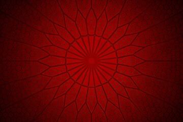 Intricate red geometric mandala pattern background