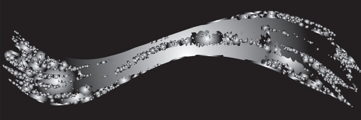shot water splash jet stream black. 3d rendering