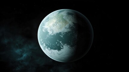 Fototapeta premium A Celestial Enigma: A Glimpse into a Distant, Mysterious Planet