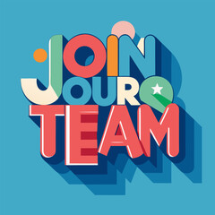 Obraz premium join our team vector