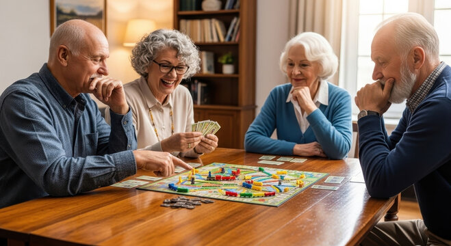 Longevity and habits shine as seniors enjoy joyful board game