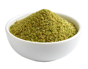 bowl of oregano powder isolated on transparent png
