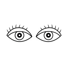 vector illustration of eyes
