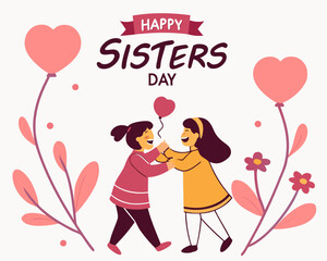 National sisters day sisters day Image for concept of happy sisters day, Beautiful design for concept of Sisters day