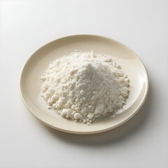 coconut powder in a white plate