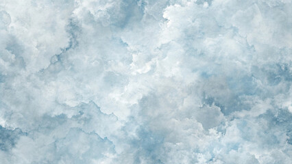 Obraz premium Soft abstract watercolor texture with delicate blue and white cloudy patterns