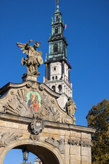 Lubomirski Gate with mosaic of Our Lady Queen, Jasna Gora Monastery, Czestochowa, Poland