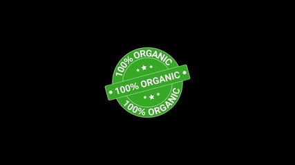 100 percent organic Stamp Animation