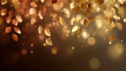 A gradient fall background, golden dark to deep