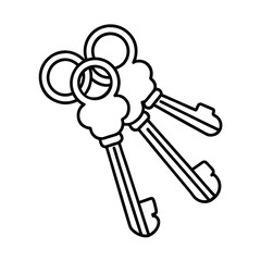 bunch of keys outline