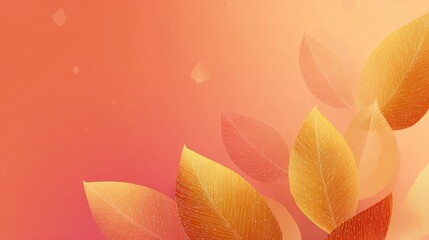 Gradient background in warm autumn hues
