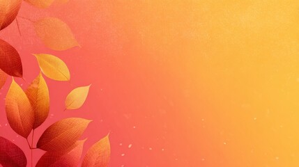 Gradient background in warm autumn hues