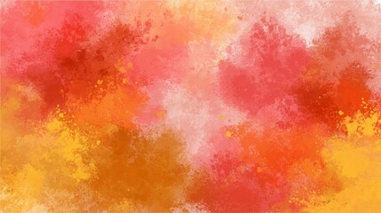 An abstract autumn background with splashes of warm colors