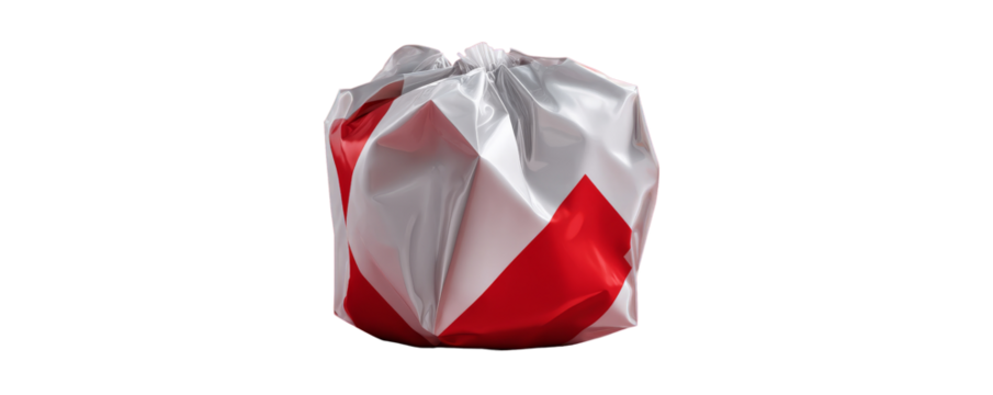 Waste management initiatives urban environment plastic bag disposal city streets cleanliness concept