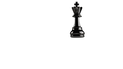 Fototapeta premium black chess piece