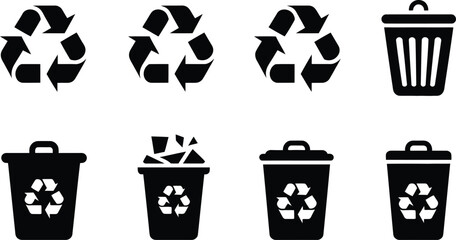 Recycle bins and recycle signs