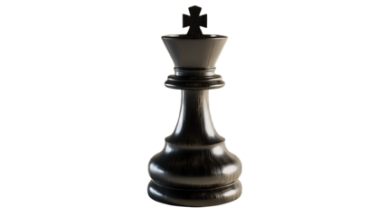 black chess piece