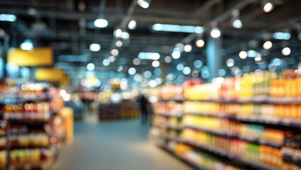 Blurred supermarket aisle (9)