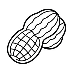 nut-snack peanuts vector graphic
