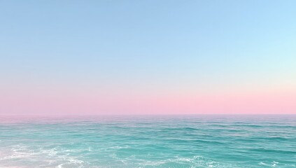 Pastel ocean horizon