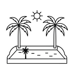 palm tree on the beach