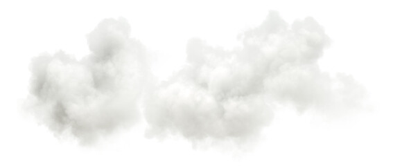 Plakat Calmness steam cloud floating on transparent backgrounds 3d illustration png