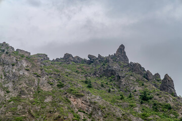 有珠山の岩山