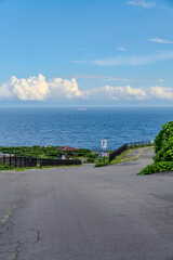 函館立街岬から見る海の風景