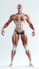 Woman muscular system