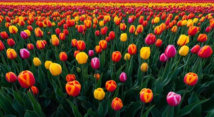 Crimson & Gold: A Tulip Sea