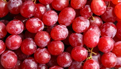 Close-up cluster of red grapes (1)