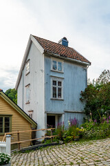 Very small wooden house in Arendal in Norway