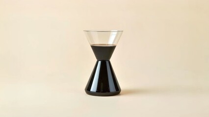 Bottomless Portafilter. Picopresso Smart mug Oil dispenser Portable coffee grinder Single dose AeroPress Fellow Products mixpresso timemore Glass maker with black brew on beige ba