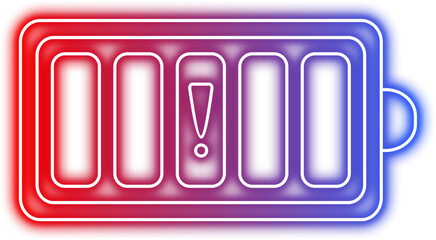Neon Battery Icon
