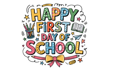 sublimation happy first day of school  t shirt