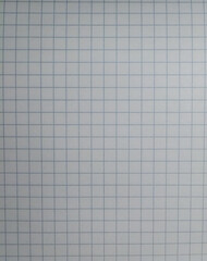 Blank white graph paper with a blue grid pattern