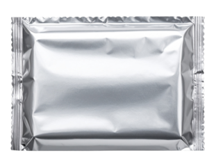 Horizontal Foil Candy Wrapper with Crimped Ends, Metallic Texture, Isolated PNG (2)