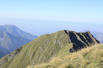 mountain landscape with blue sky