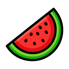 watermelon vector illustration