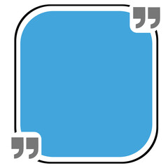 Bubble testimonial banner, quote, infographic. Social media post template designs for quotes. Empty speech bubbles, quote bubbles and text box