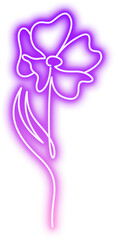 Neon Floral Icon