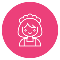 Maid icon vector image. Can be used for House Cleaning.