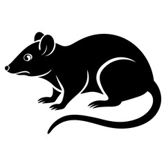 Rat Silhouette Vector
