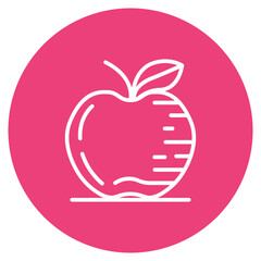 Apple icon vector image. Can be used for Fruits and Vegetables.